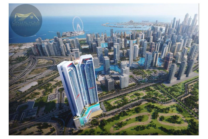 Dubaj, Apartamenty Diamondz z basenem