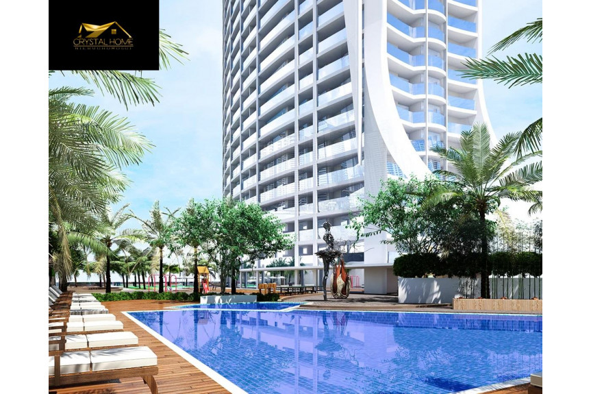 Dubaj, Apartamenty FASHIONZ RESIDENCES - taras z basenem